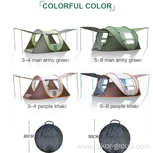 Portable outdoor tent camping rainproof boat tent 3 to 4 people automatic fishing pop-up privacy tent